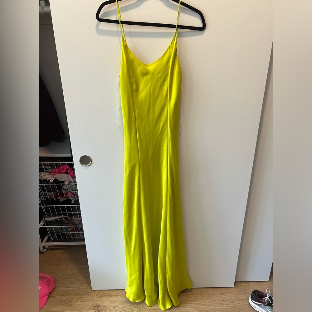 RAG & BONE Womens’ Delilah Maxi Dress in Fresh Lime Size 0